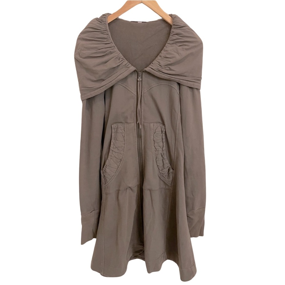 Prairie Underground Long Cloak Hoodie~ Cement